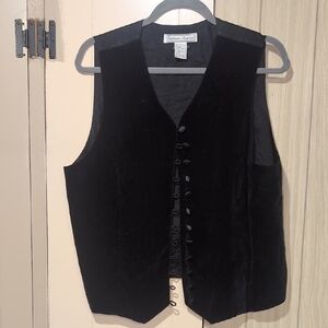 Stephanie Andrews Black Velvet Vest